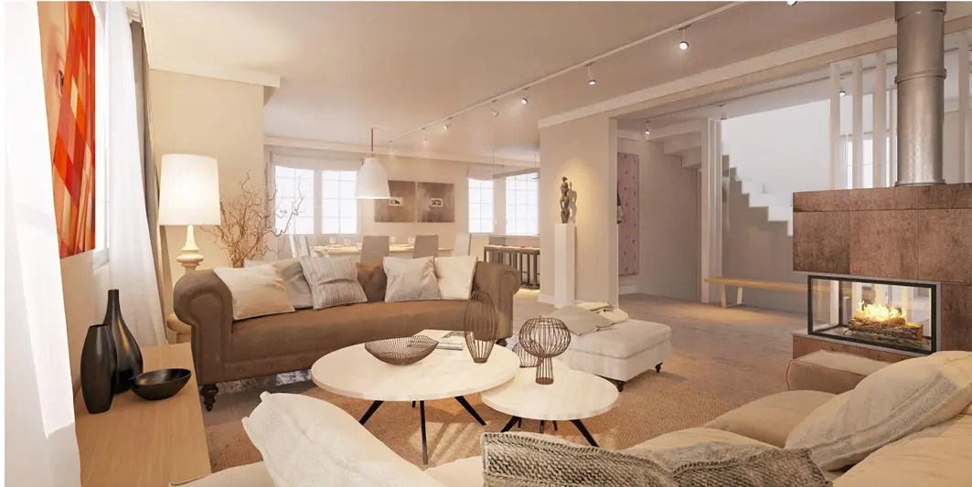 Innenraumplanung für die Renovation der Landhausvilla
