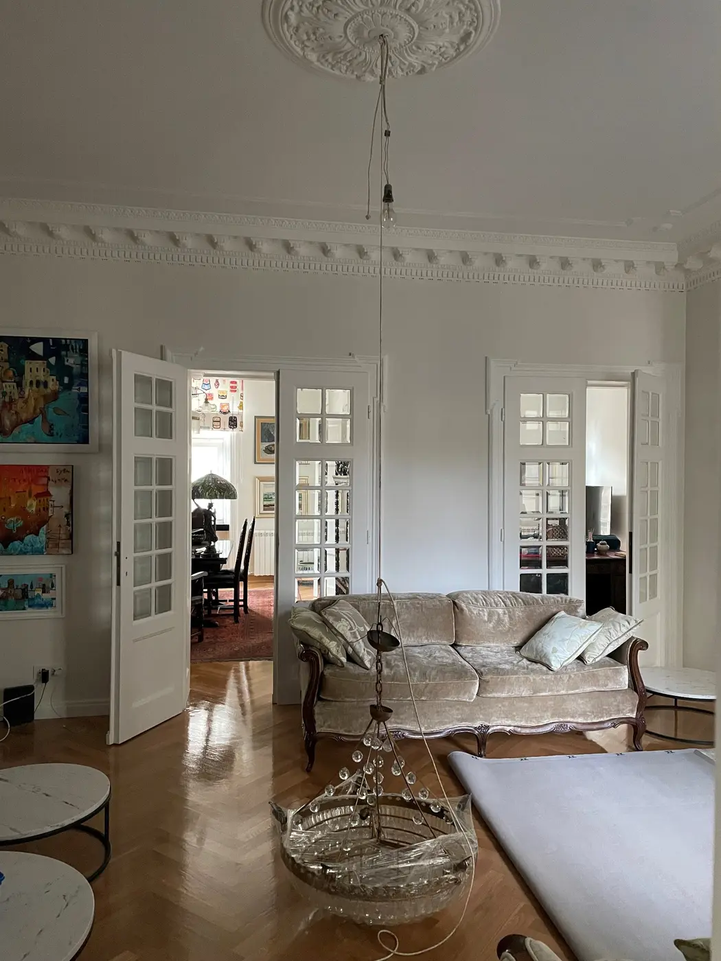 Salon nach der Sanierung